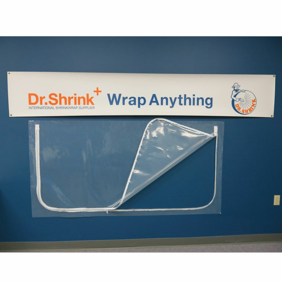 Installation Supplies Dr. Shrink | 40 X 82 Heavy-Duty Zipper Access Door (Ds-4082Hdc) Clear